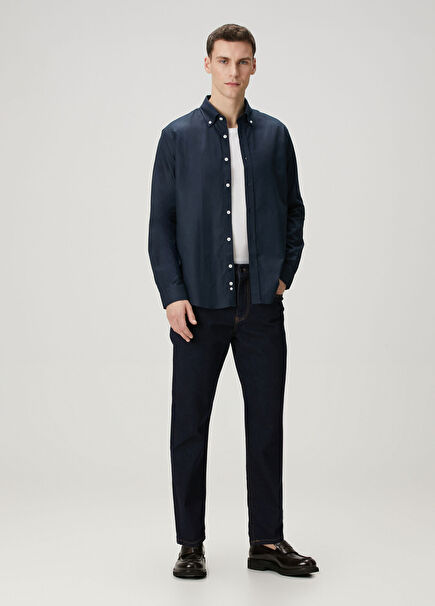 Qsimple Every Day Power Stretch 4 Ways Custom Fit İndigo Erkek Jean Pantolon