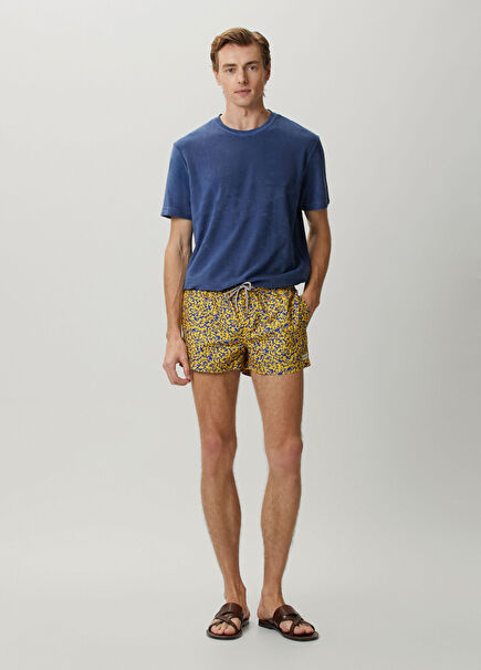 Ozzy Yellow Coral Print Swimsuit