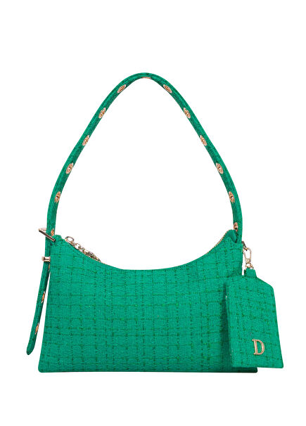 Paris Green Tweed Women's Handbag