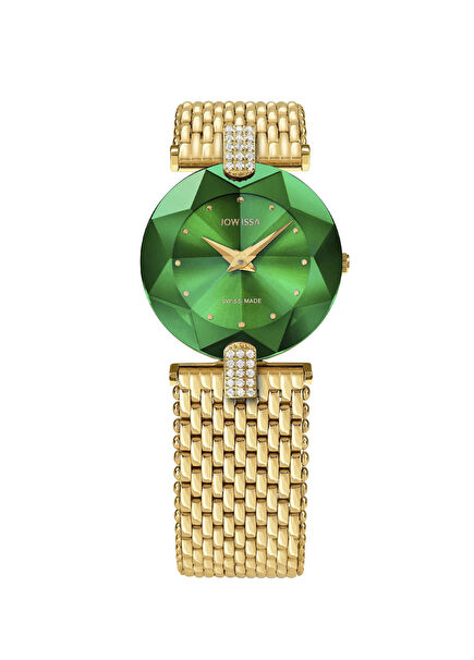 Facet Strass Gold Steel Women's Watch