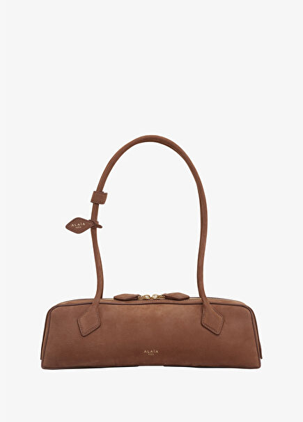Le Teckel Medium Tan Women's Suede Bag