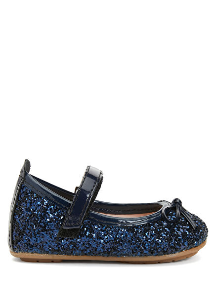 Lacivert Kız Bebek Deri Ayakkabı