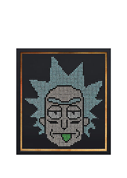 P.j. Ahşap Üzerine Akrilik Boyanmış 2410 Adet Vidalı Resim 73 x 62 cm