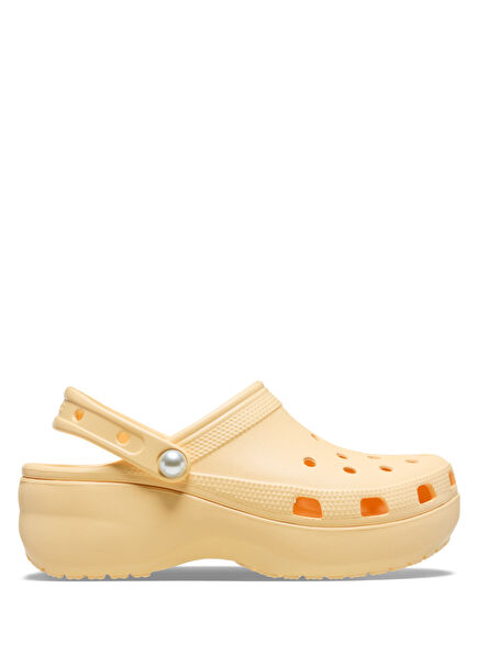 Classic Platform Beige Women's Slippers