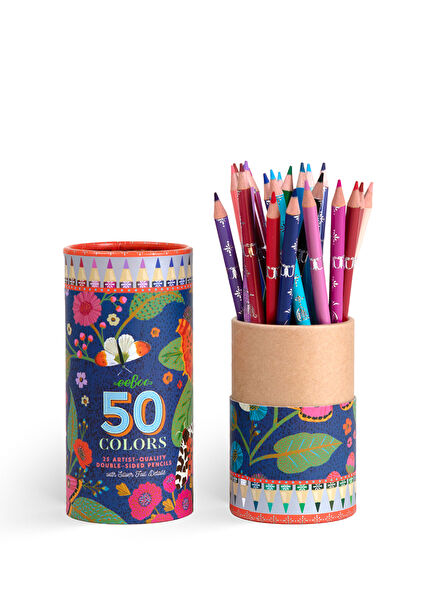 Victoria 25 Pcs 50 Colors Double Tip Dry Crayons