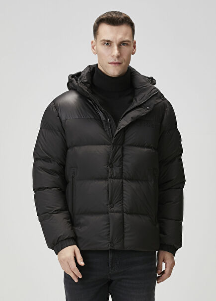Mix Down Siyah Puffer Mont