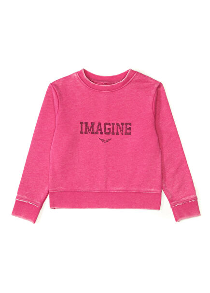 Fuchsia Girls Sweatshirt
