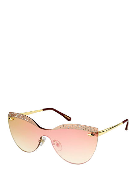 DS 1772 C3 Altın Rengi Metal Kadın Güneş Gözlüğü