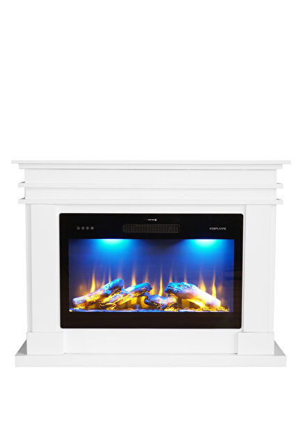 Lavoro White Cladding Electric Fireplace