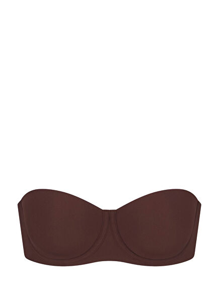 Fits Everybody Strapless Koyu Kahverengi Sütyen