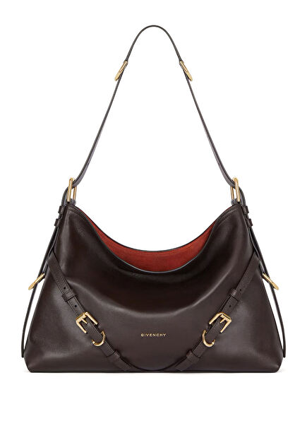 Voyou Large Brown Women's Suede Bag