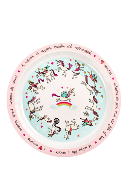Unicorn Melamin Çocuk Mama Tabağı