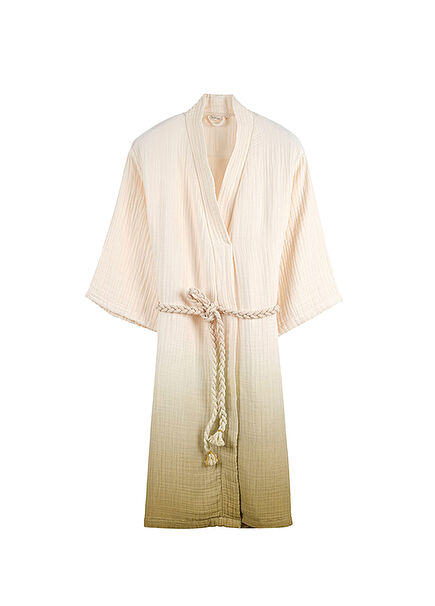 Gradient Gradient Lime Green Unisex Muslin Robe Robe