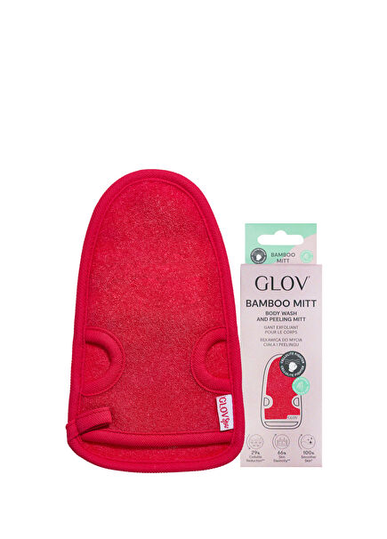 Body Wash And Peeling Mitt Pink