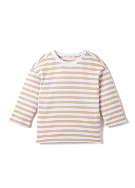 Long Sleeve Striped Basic Unisex Kids T-Shirt