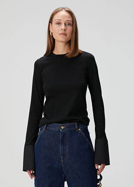 Nora Black Long Sleeve T-Shirt