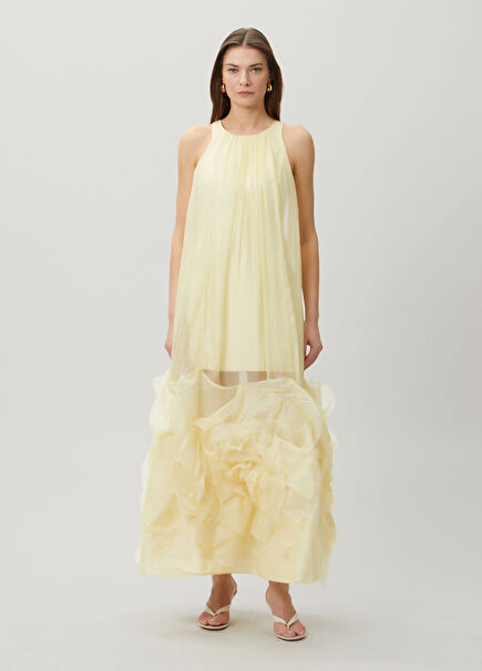 Ecliptica Gown Yellow Maxi Evening Dress