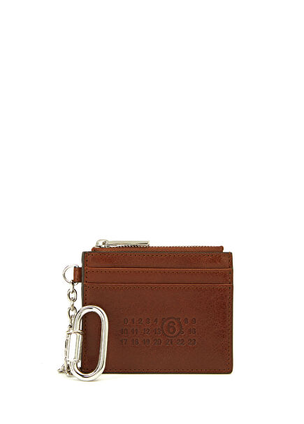 Utility Key Dark Brown Women's Leather Card Holder