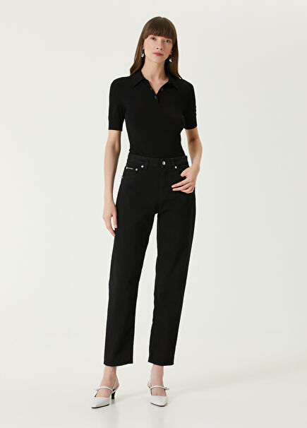 Siyah Boyfriend Jean Pantolon