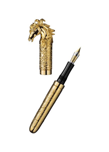 Horse Gold Altın Rengi Çelik Uçlu Dolma Kalem