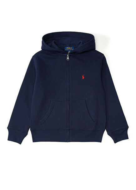 Navy Blue Hooded Boys Sweatshirt
