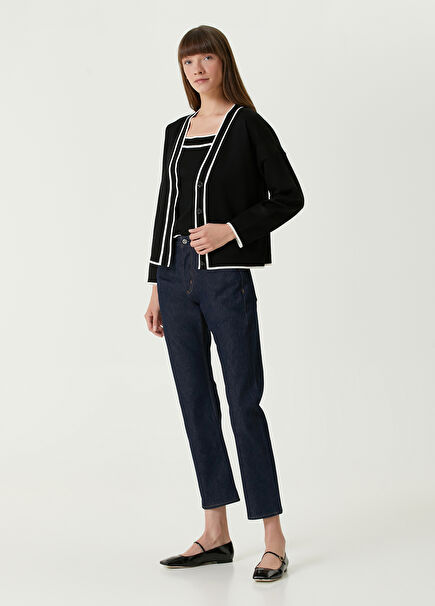 Straight Fit Navy Jeans