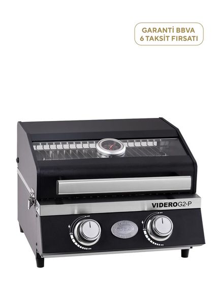 Videro G2-P Siyah Taşınabilir Barbekü
