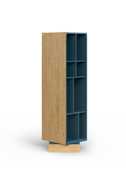 Cabin Dönebilen Mavi Lake Çok Bölmeli Kitaplık 32 x 108 cm