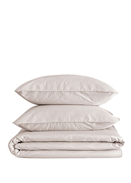 Pure Series Grey Cotton Percale Single Duvet Cover Set 160 x 220 cm