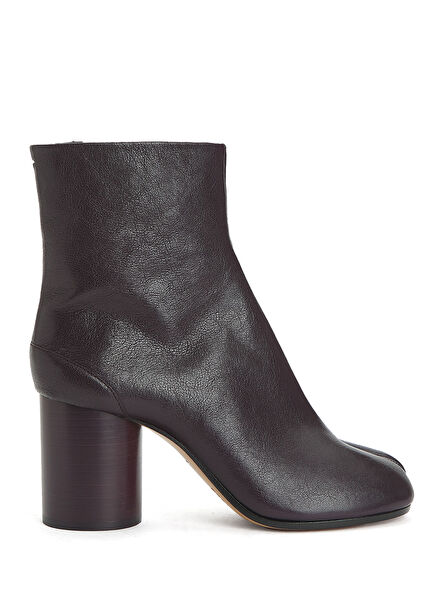 Tabi Koyu Bordo Kadın Deri Bot