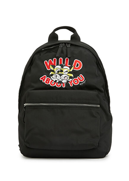 Wild Tiger Black Men's Backpack