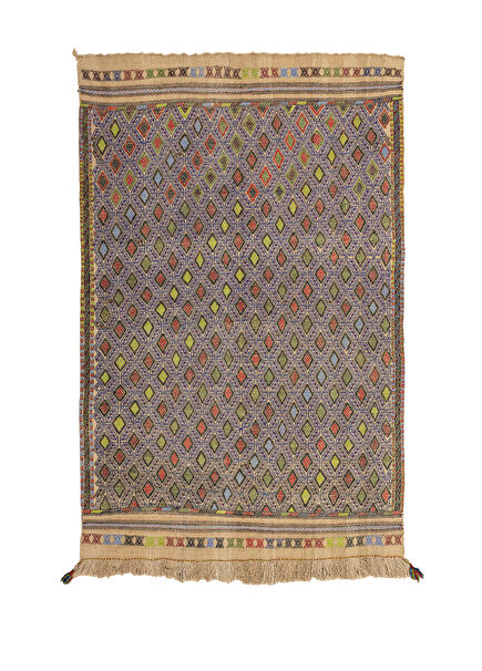 Mogan Colorful Wool Cicim Rug 156x240 cm
