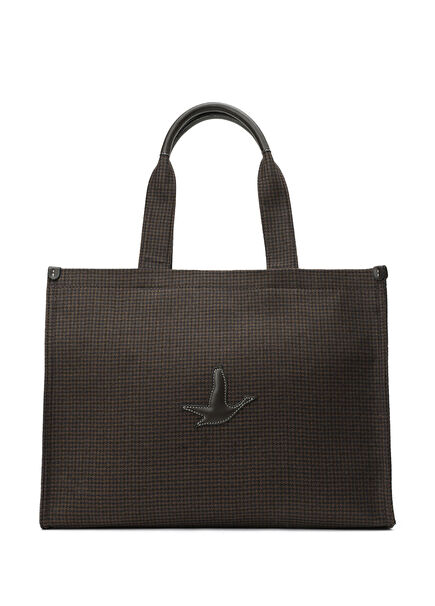 Women's Shopping Bag With Brown Goose Logo
