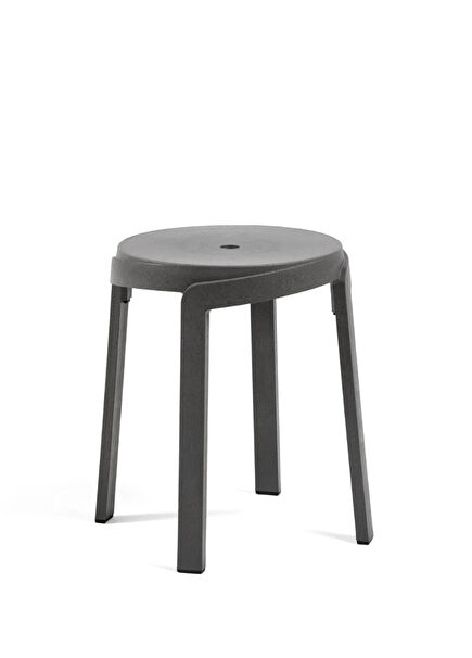 Stack Grey Mini Garden Stool