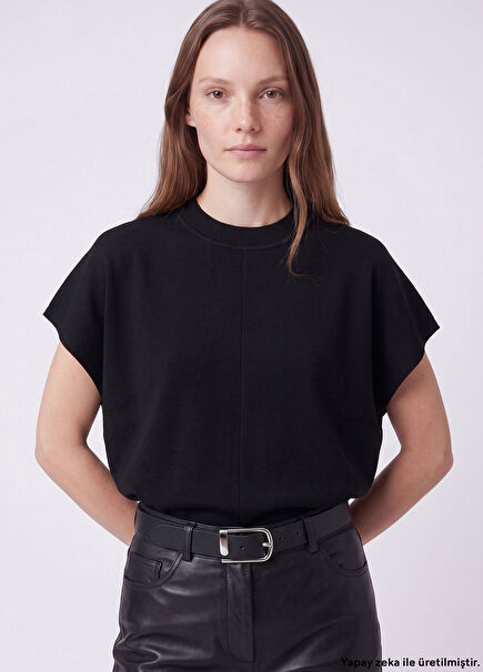 Black High Neck Sweater