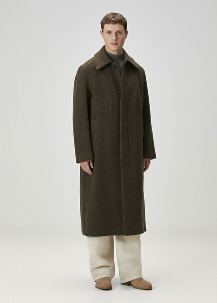 Khaki Wool Coat