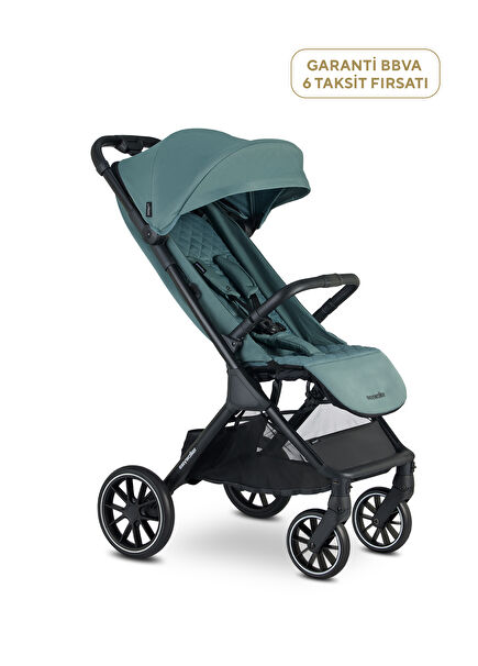 Jackey XL Forest Green Automatic Folding Stroller