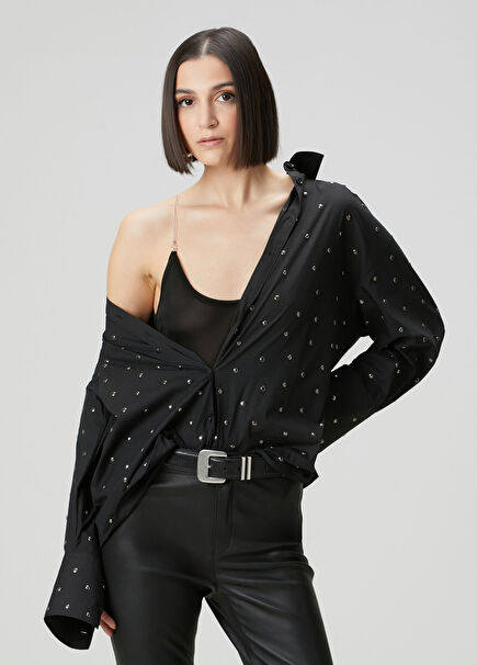Black Studded Shirt