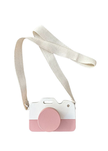 Pink Wooden Toy Camera