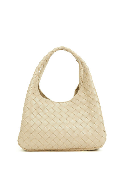 Small Campana Ekru Kadın Deri Çanta