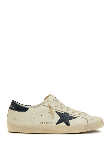Super Star Bej Erkek Deri Sneaker
