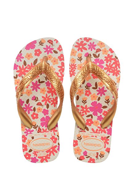 Flores Gold Kids Beach Slippers