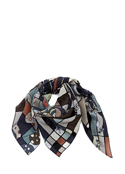 Back To Black Women's Silk Scarf