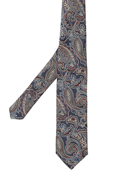 Navy Blue Silk Tie