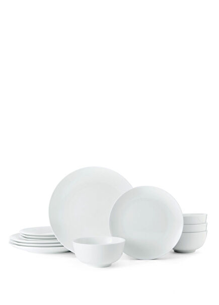 MKCHALK12PC Chalk 12 Parça 4 Kişilik Porselen Yemek Takımı