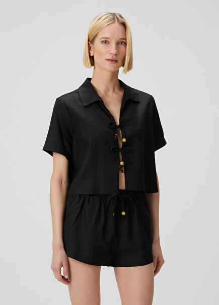 Palermo Black Short Sleeve Shirt