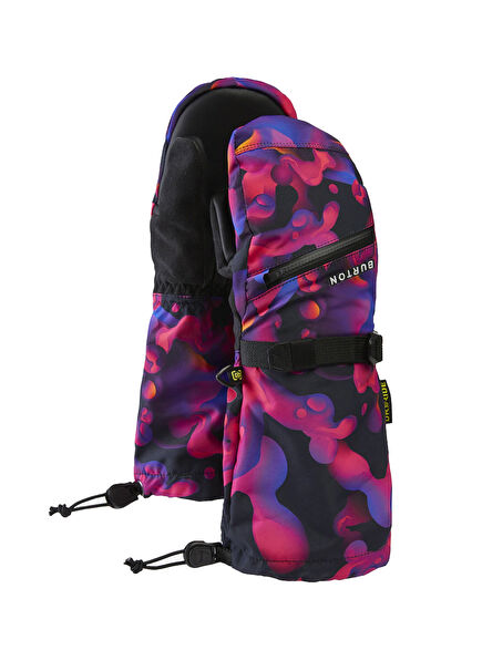 Vent Mittens Renkli Unisex Çocuk Kayak Eldiveni