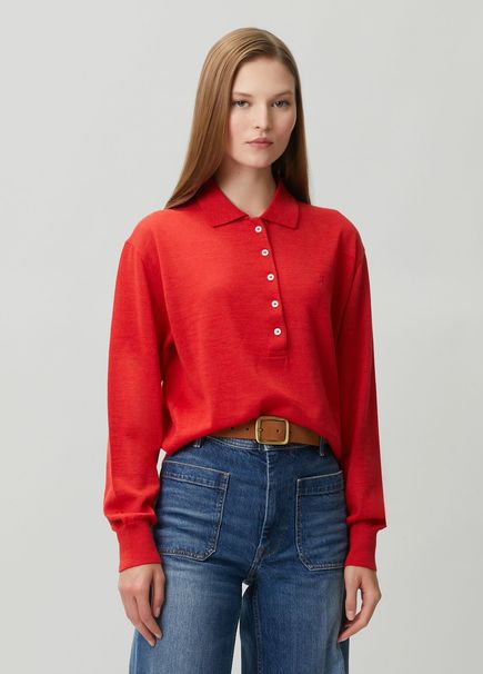 Red Wool Sweatshirt