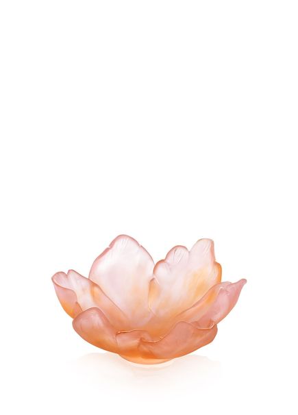 Tulipe Small Amber Crystal Decorative Bowl