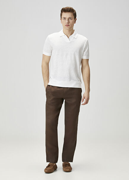 Brown Linen Pants